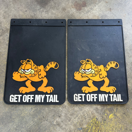 NOS Garfield Get Off My Tail Mudflaps - Plasticolor 18x12