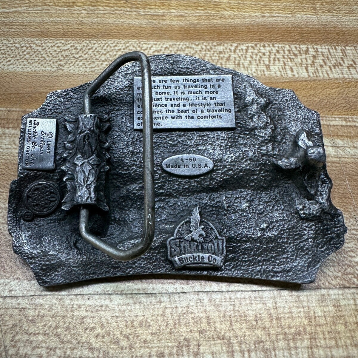 Vintage 1987 Ford Camper Van Belt Buckle