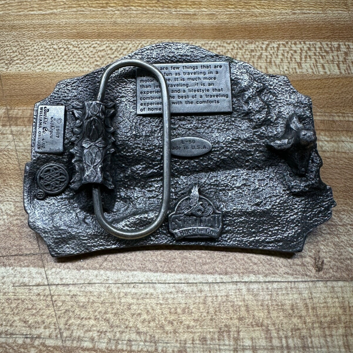 Vintage 1987 Ford Camper Van Belt Buckle