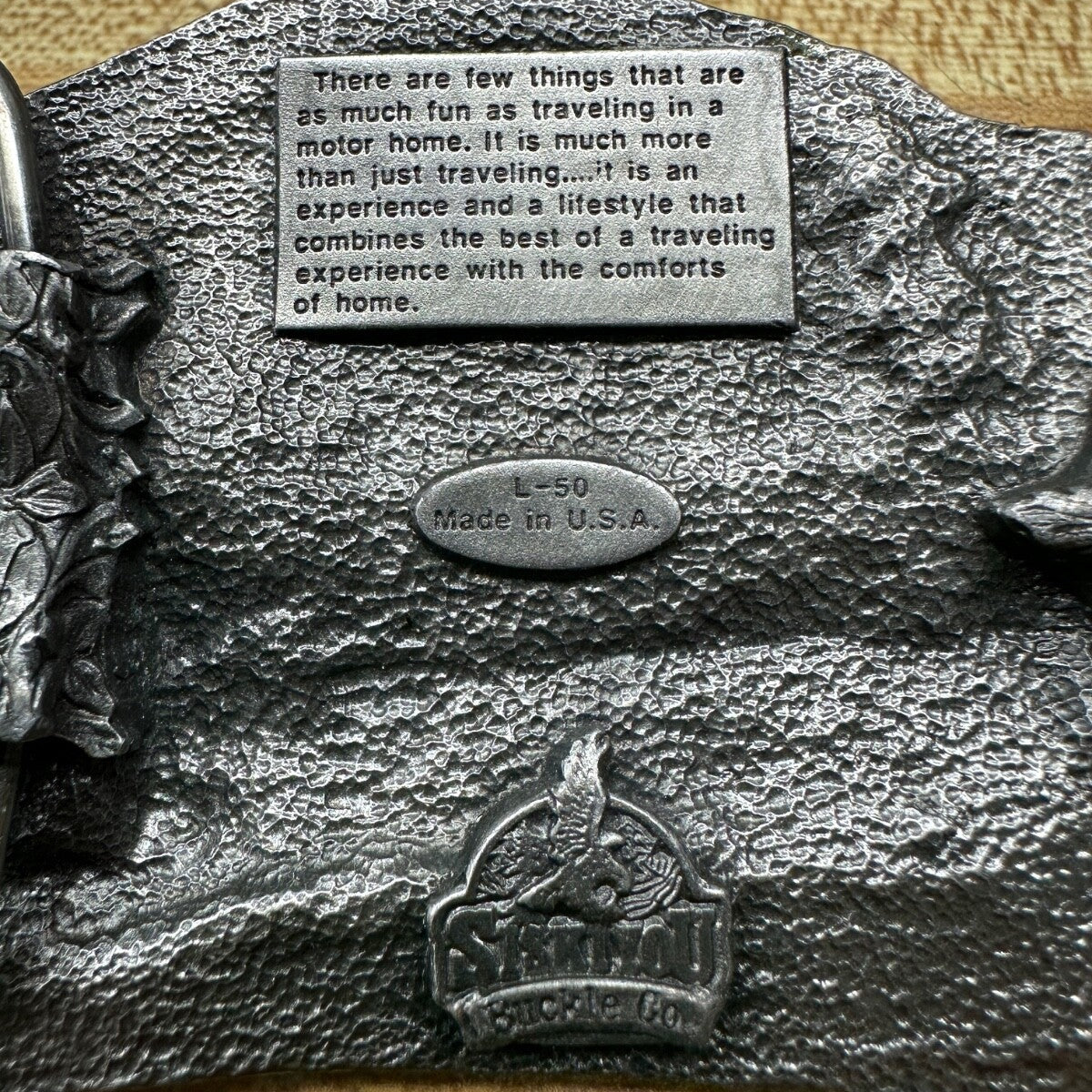 Vintage 1987 Ford Camper Van Belt Buckle