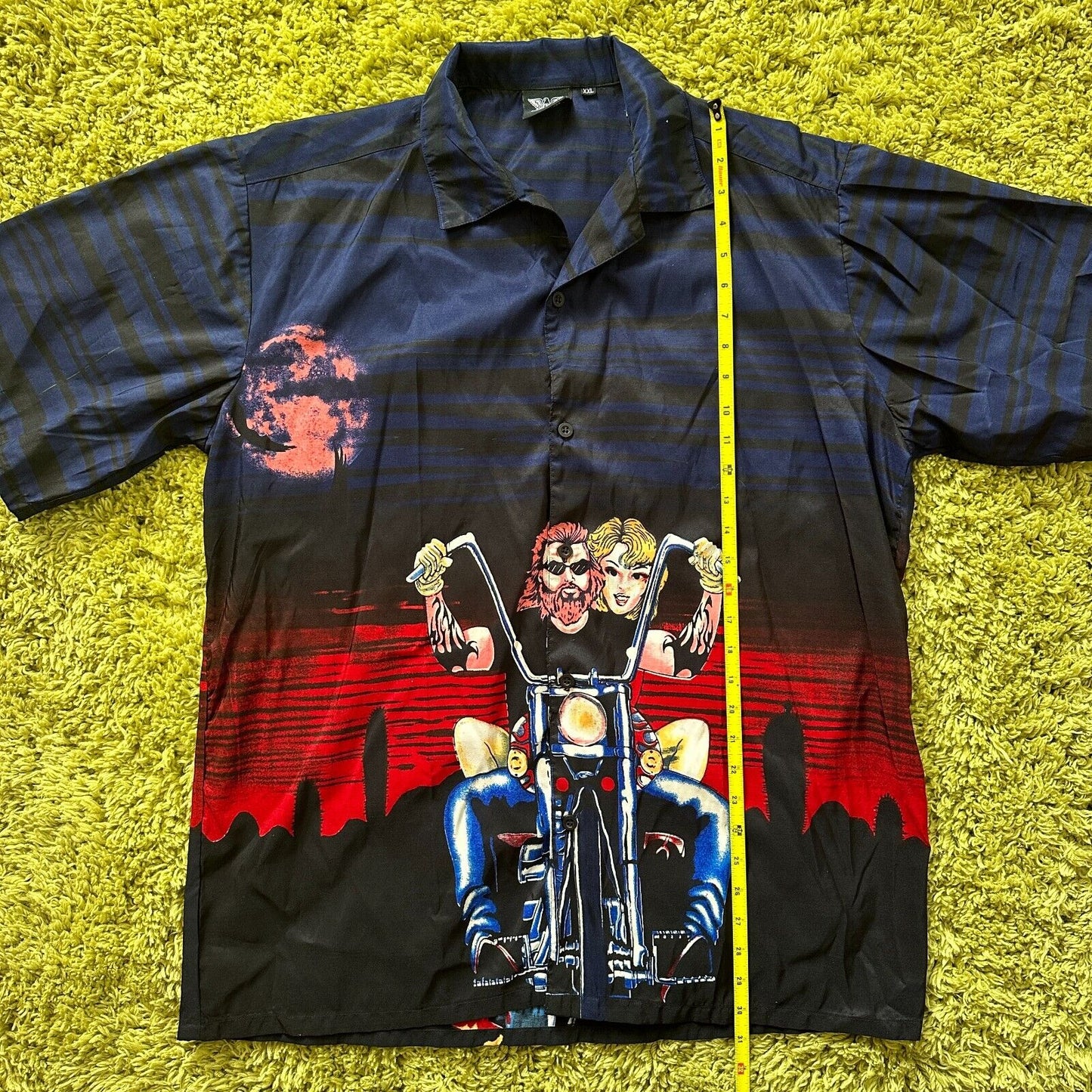 Vintage American Biker Button Down Shirt