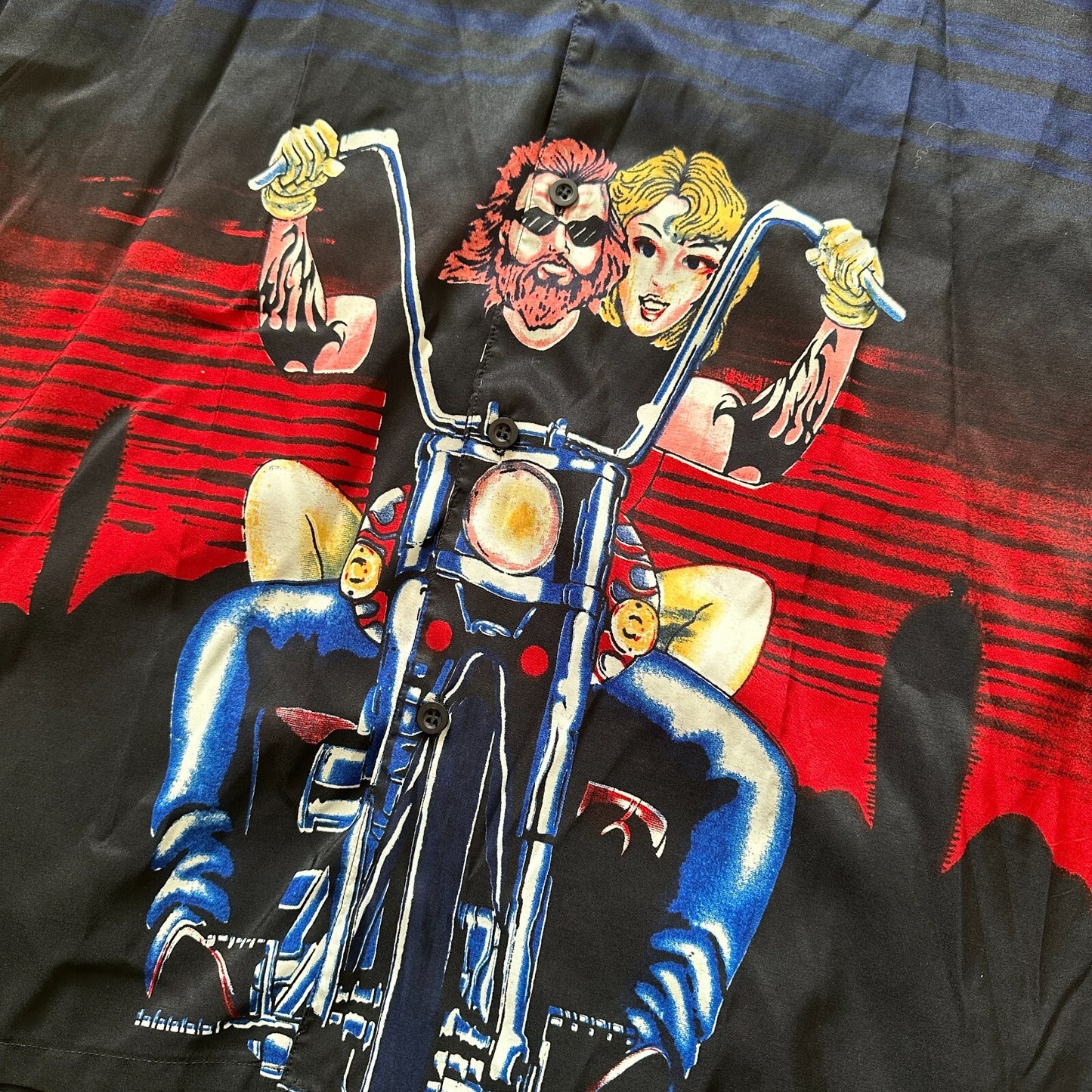Vintage American Biker Button Down Shirt