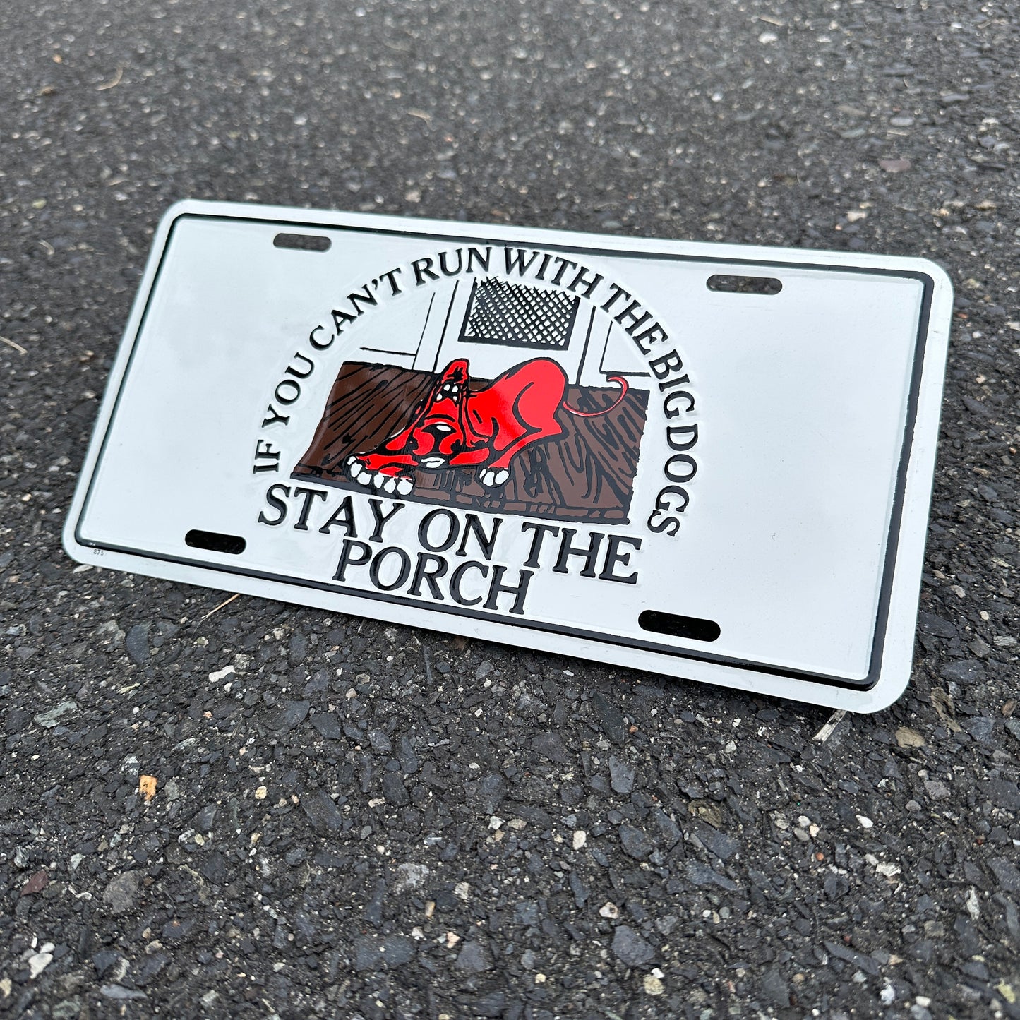 "Big Dogs" - Vintage Novelty License Plate