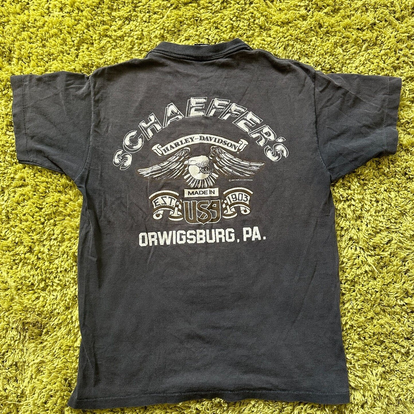 Vintage Harley Davidson Schaeffers Orwigsburg PA T-Shirt