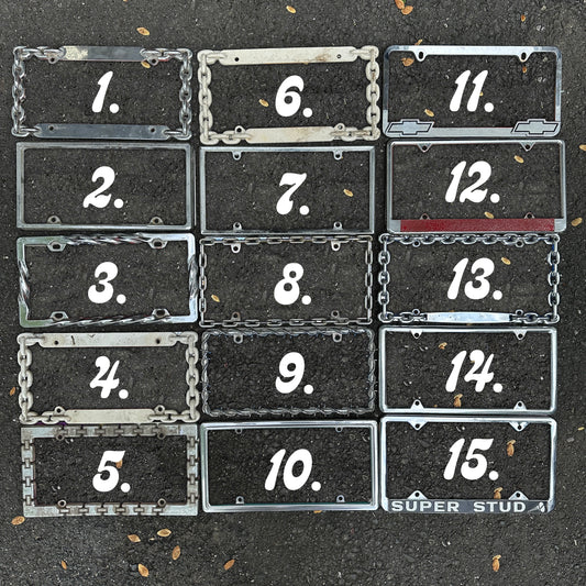 Vintage Metal Plate Frames