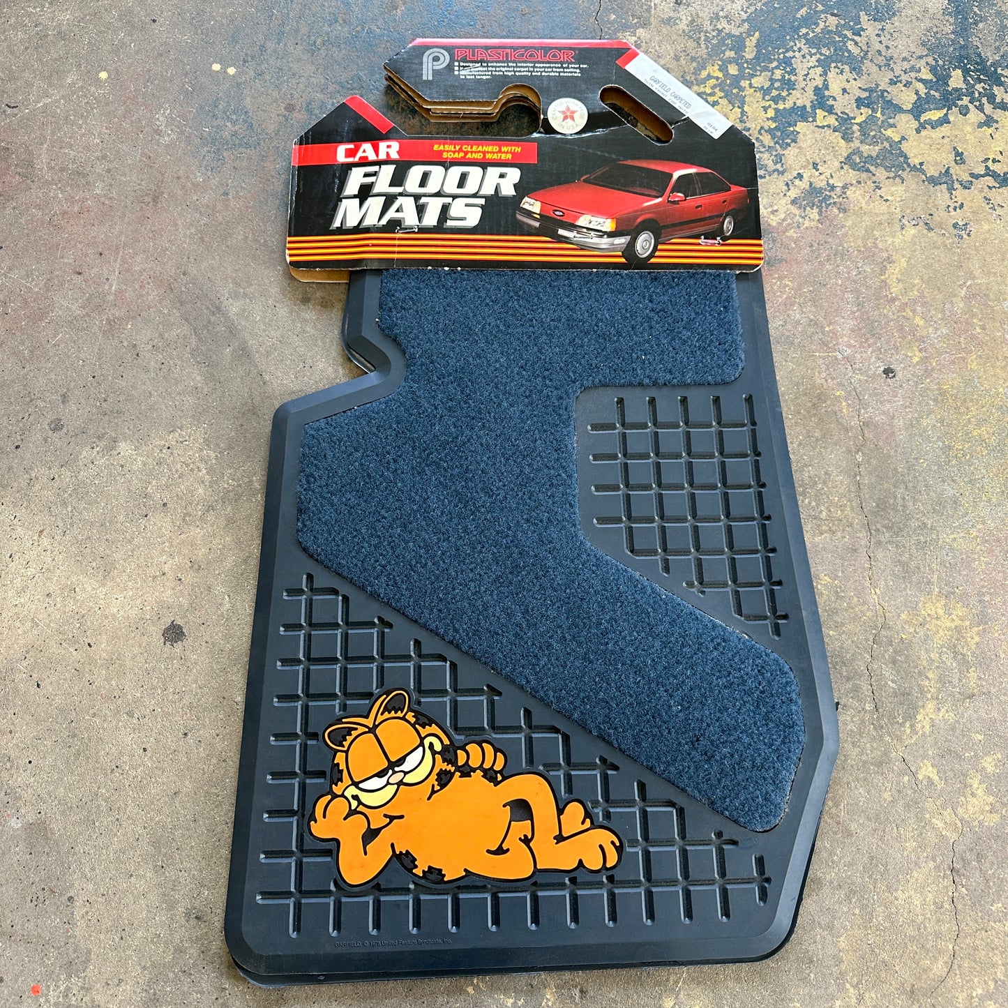 NOS Garfield Floor Mats - Plasticolor