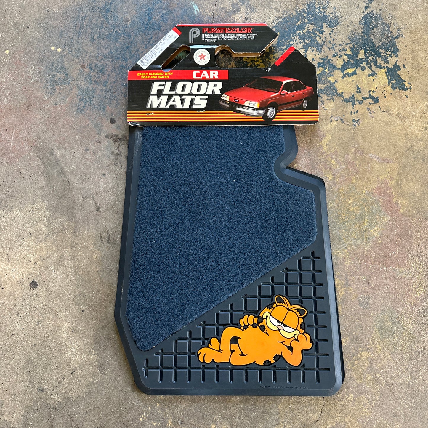 NOS Garfield Floor Mats - Plasticolor