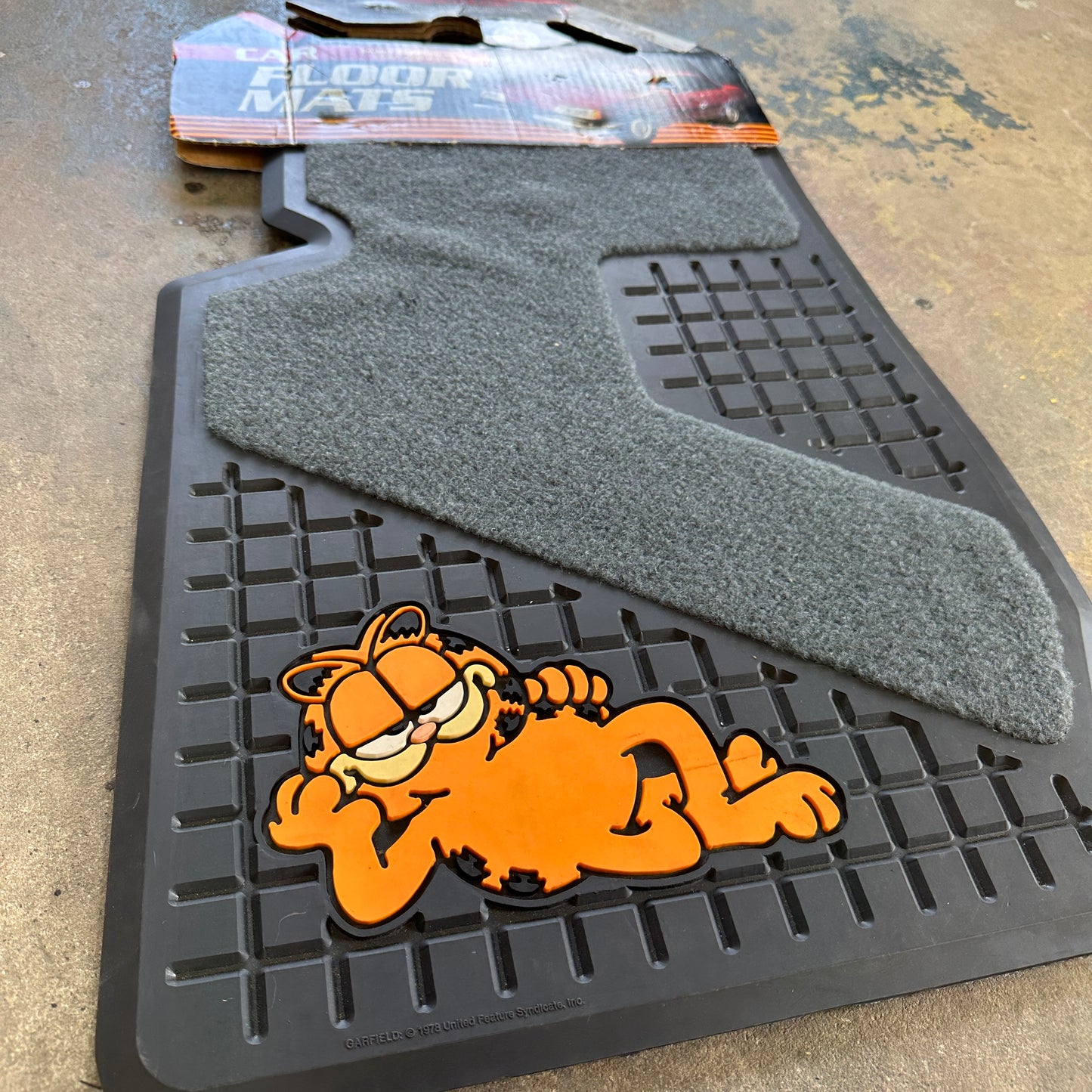 NOS Garfield Floor Mats - Plasticolor