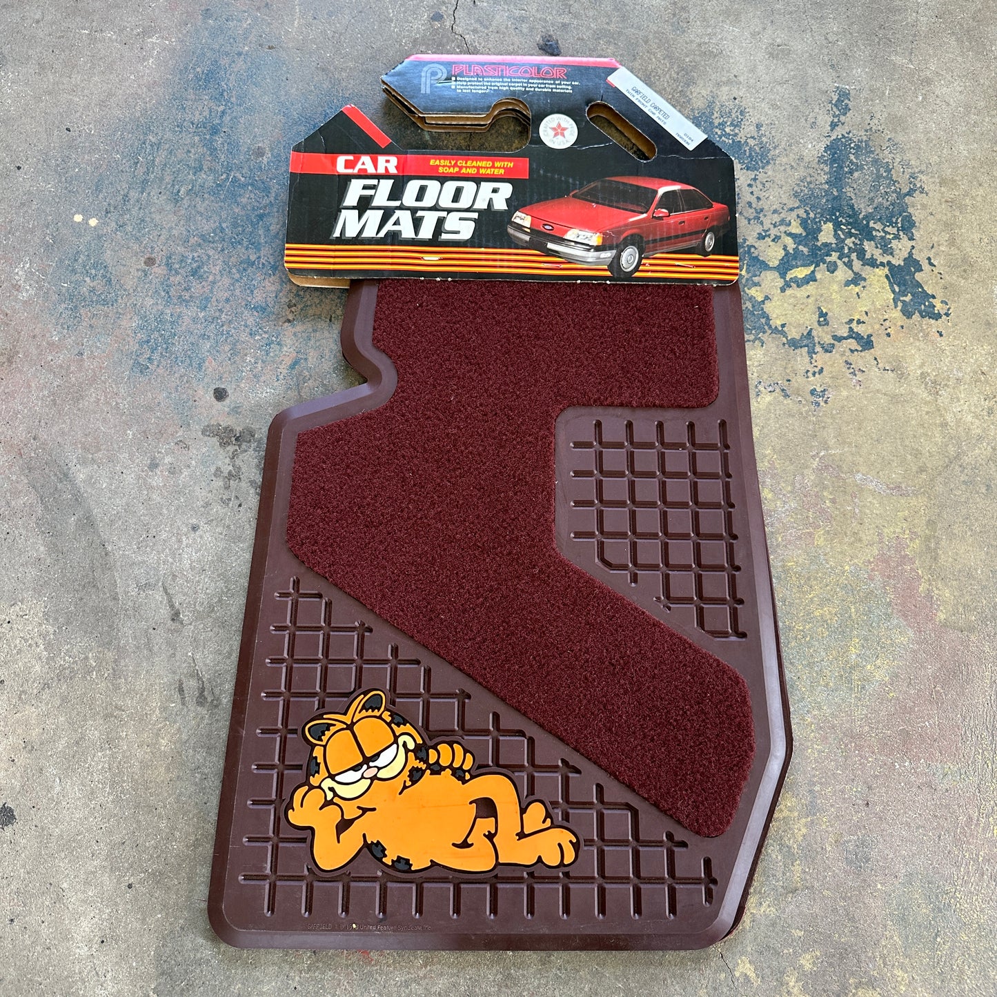 NOS Garfield Floor Mats - Plasticolor