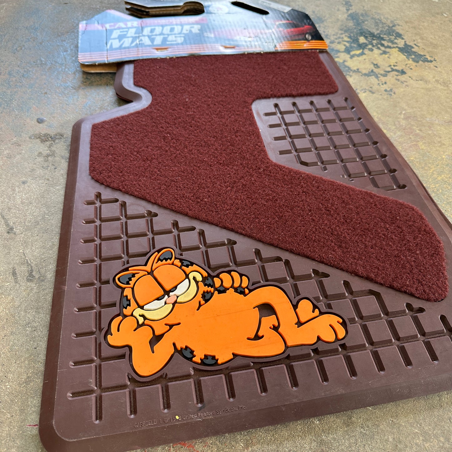 NOS Garfield Floor Mats - Plasticolor