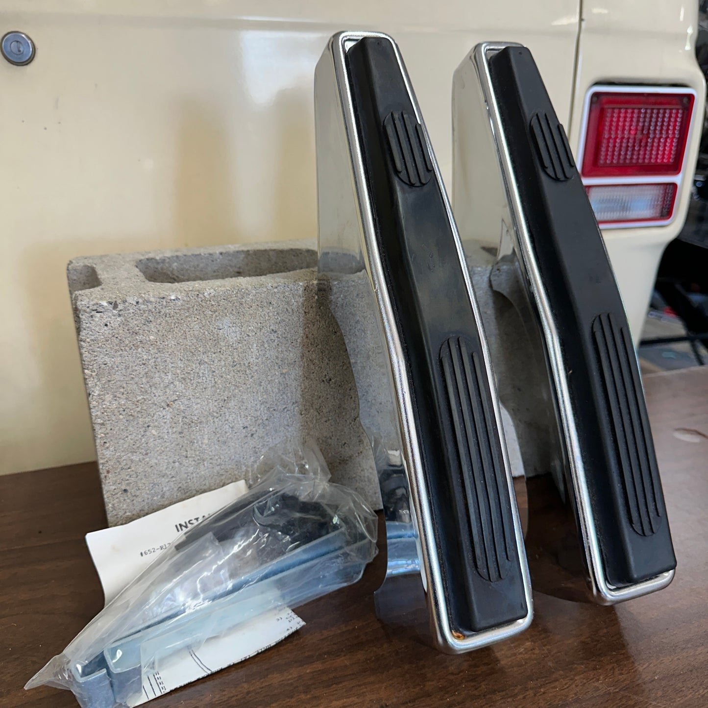 NOS Late Econoline Bumperettes - Gem Guards