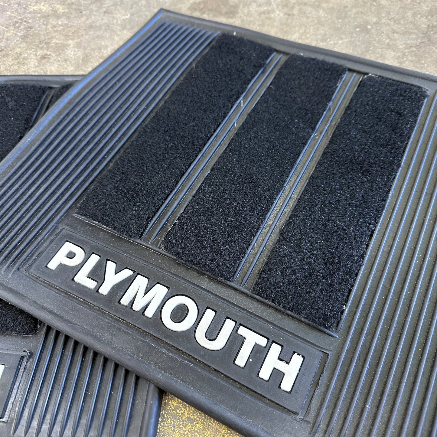 NOS Plymouth Rear Floor Mats - Plasticolor