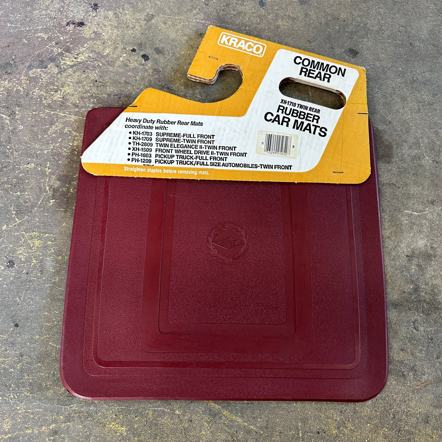 NOS Rubber Rear Floor Mats - Kraco