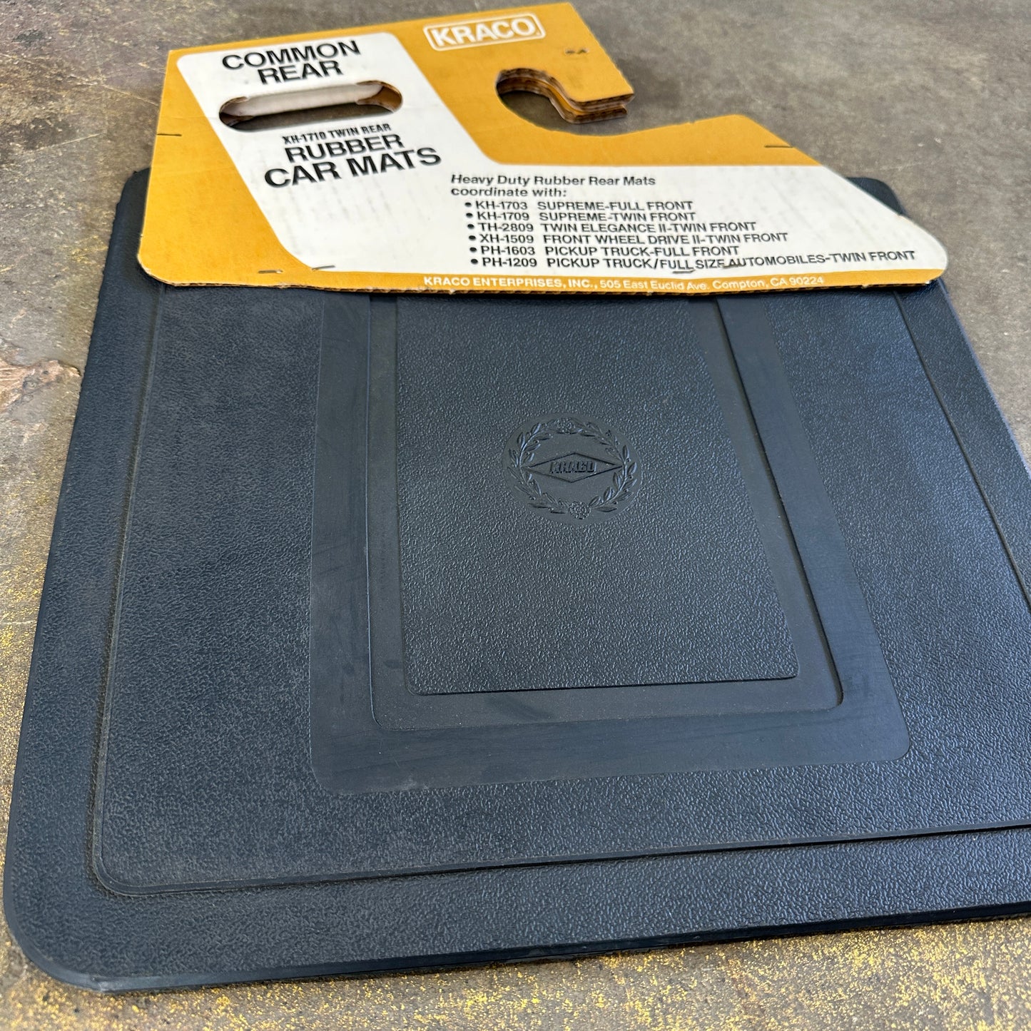 NOS Rubber Rear Floor Mats - Kraco