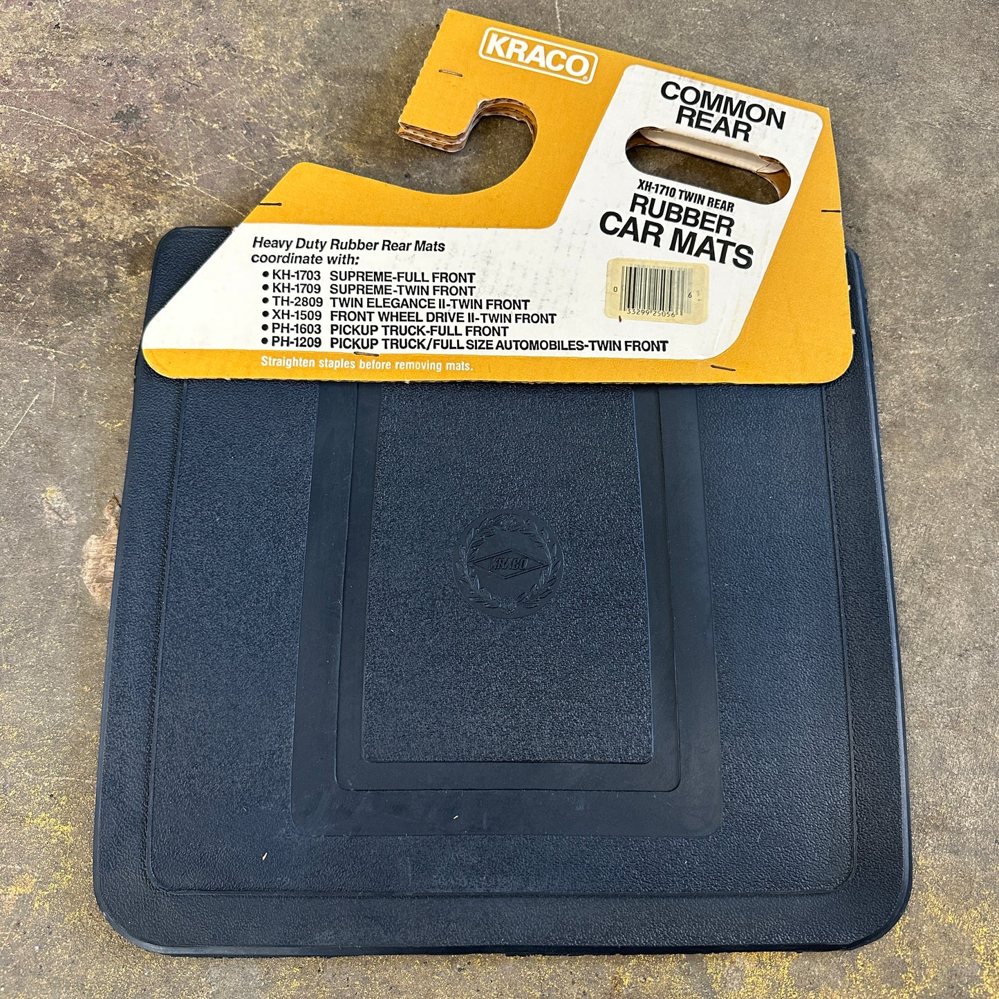 NOS Rubber Rear Floor Mats - Kraco