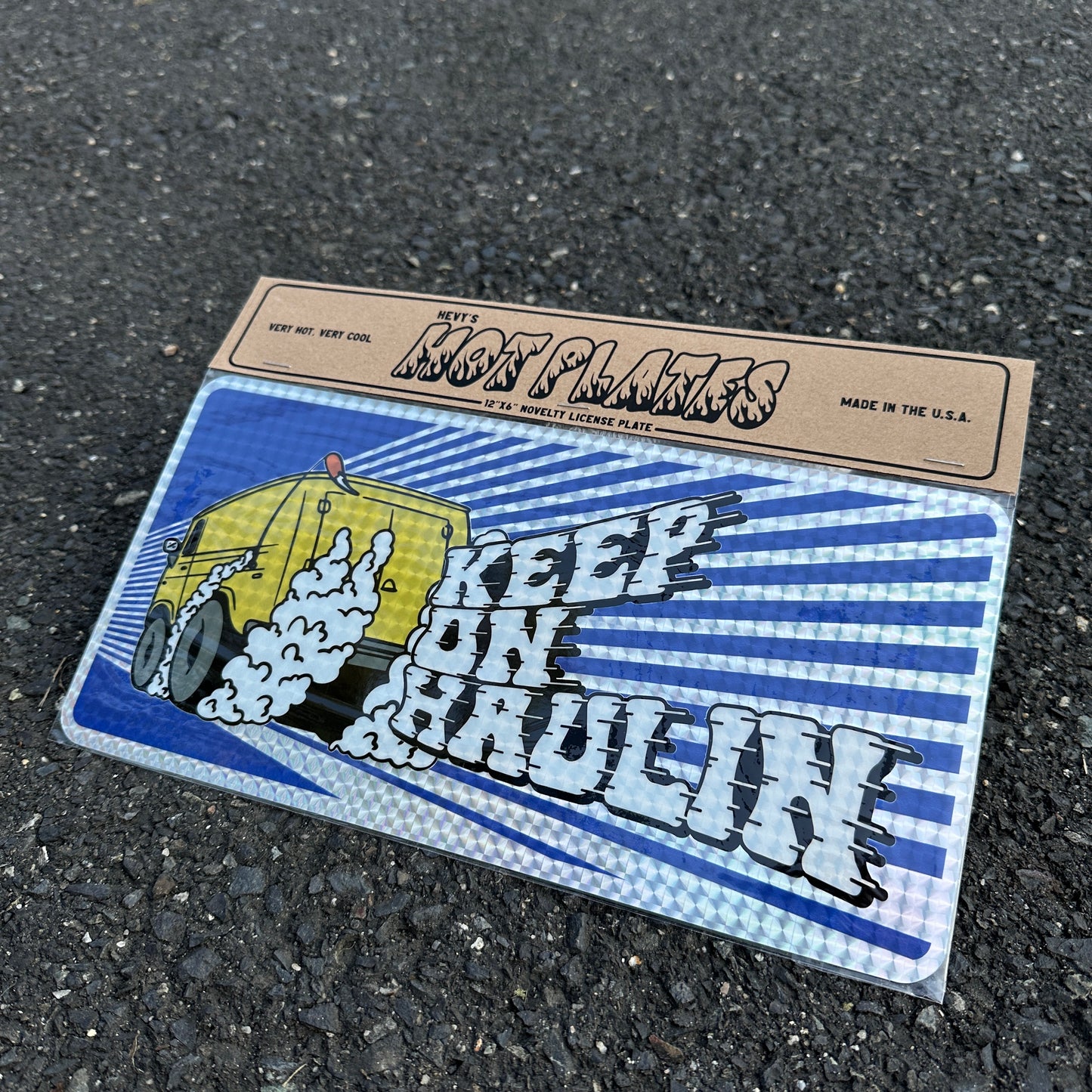 Hevy Hot Plates - Prismatic License Plate