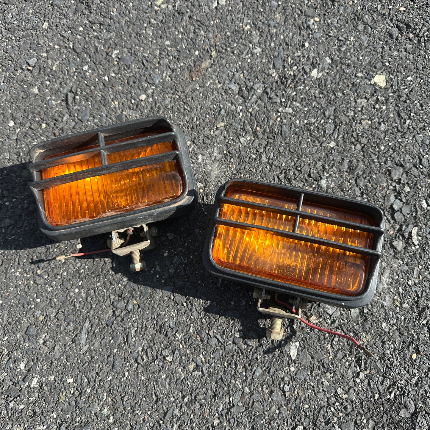 Vintage Amber Fog Lights