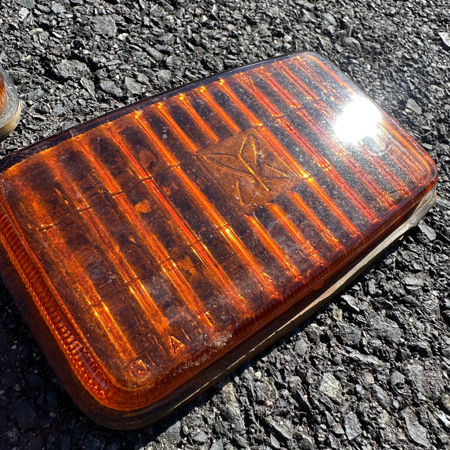 Sears Amber Glass Fog Light Lenses