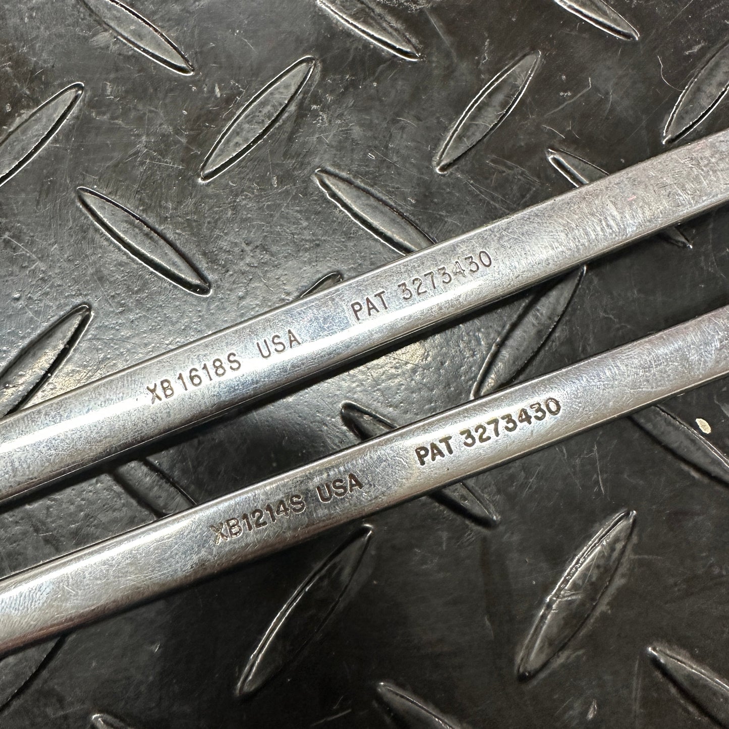 Snap-On SAE Double Box End Six Point Wrench Set 2pc XB12145 XB16185 Underline