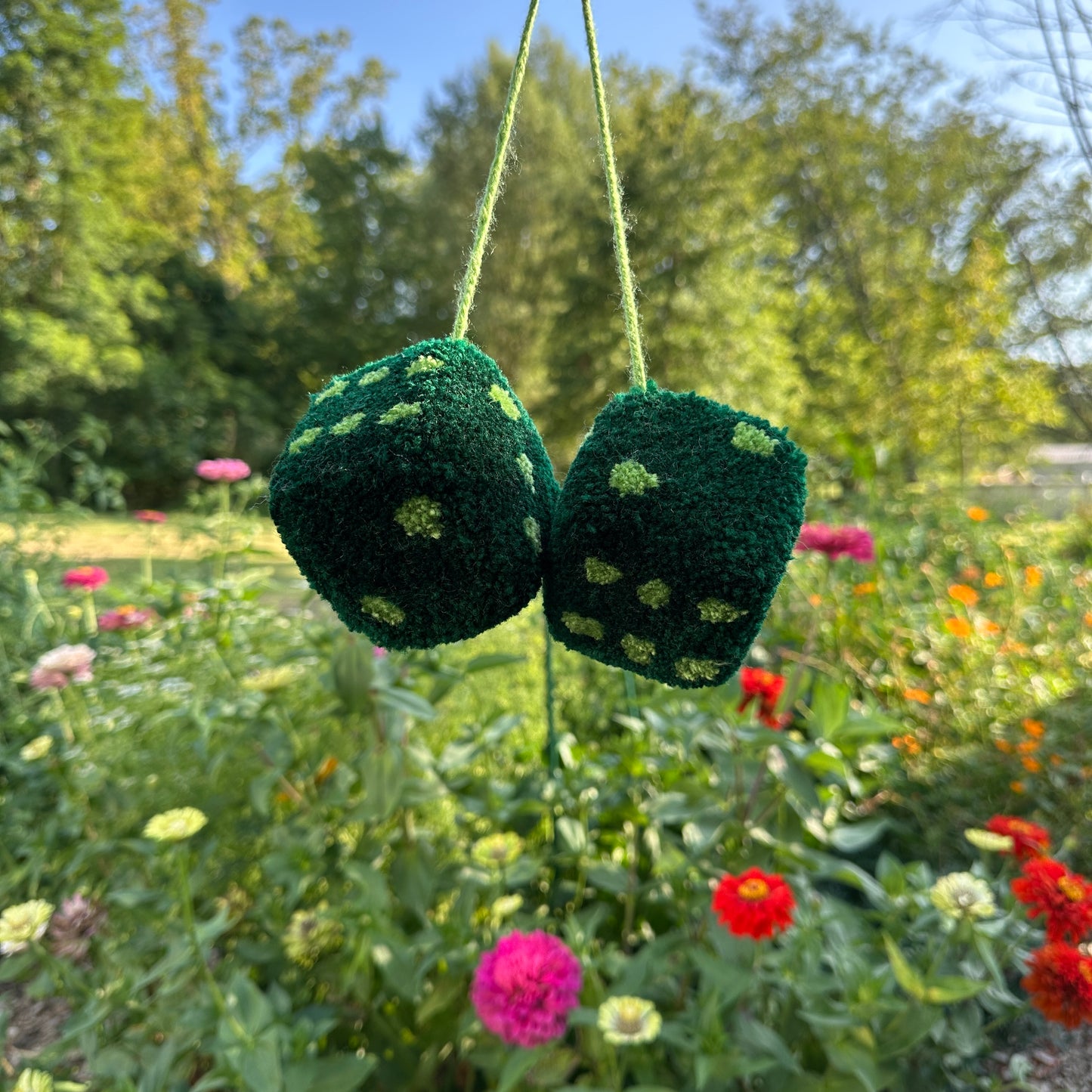 Fuzzy Dice - Handmade by Hevy