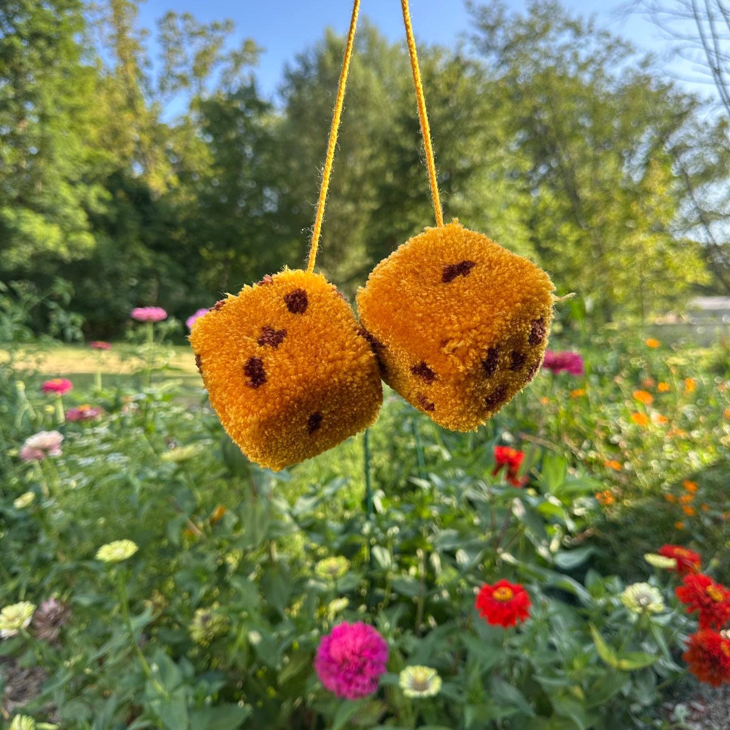 Fuzzy Dice - Handmade by Hevy