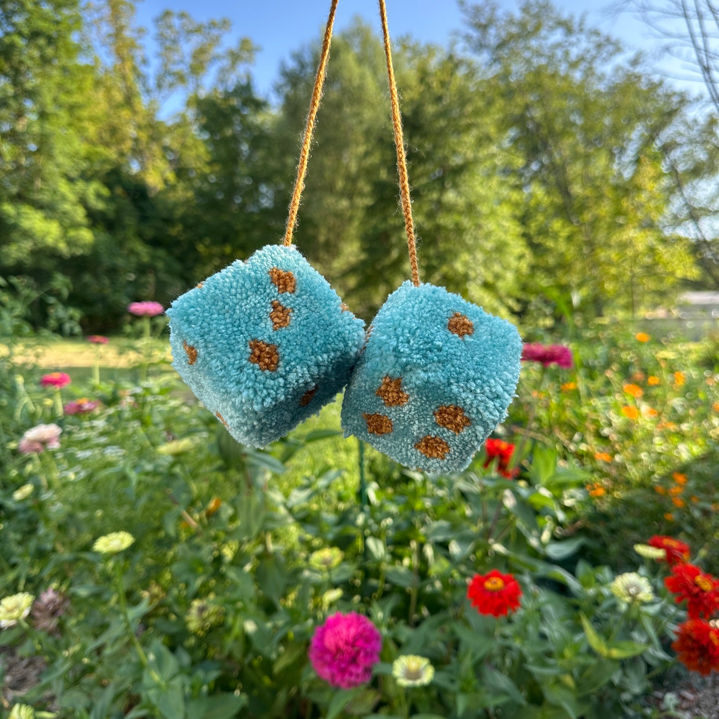 Fuzzy Dice - Handmade by Hevy