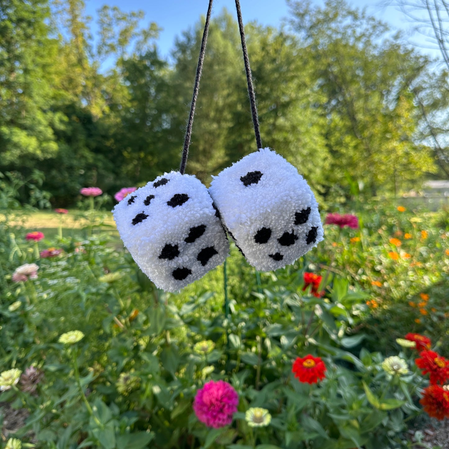 Fuzzy Dice - Handmade by Hevy