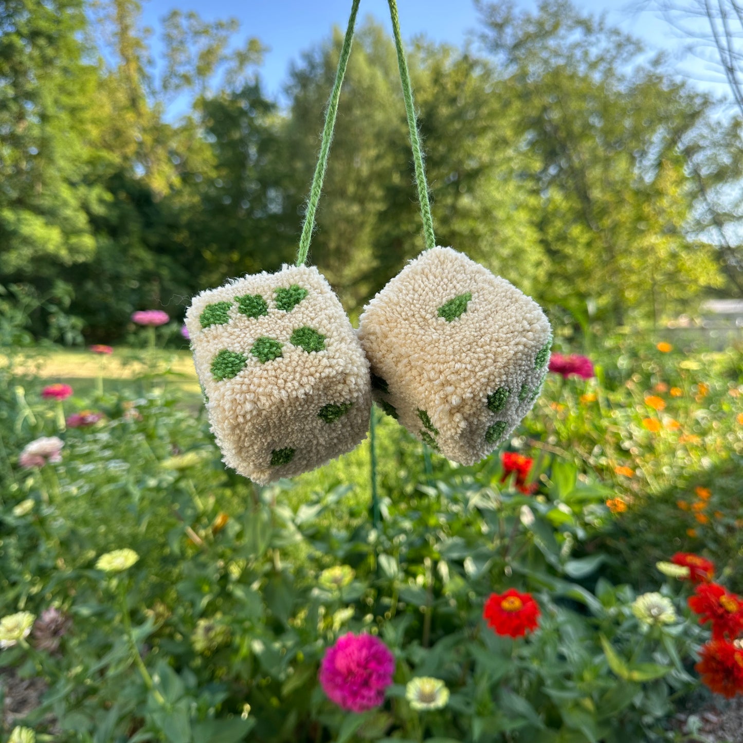Fuzzy Dice - Handmade by Hevy