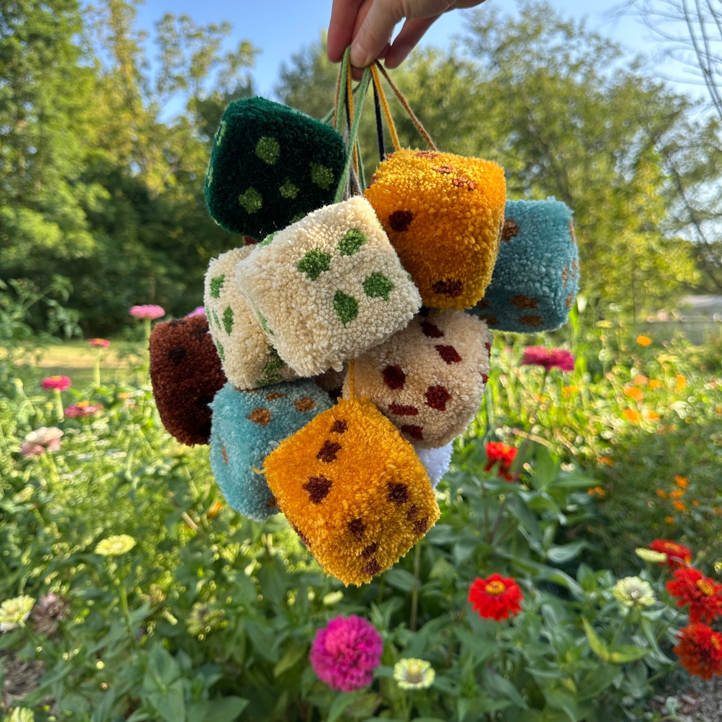 Fuzzy Dice - Handmade by Hevy