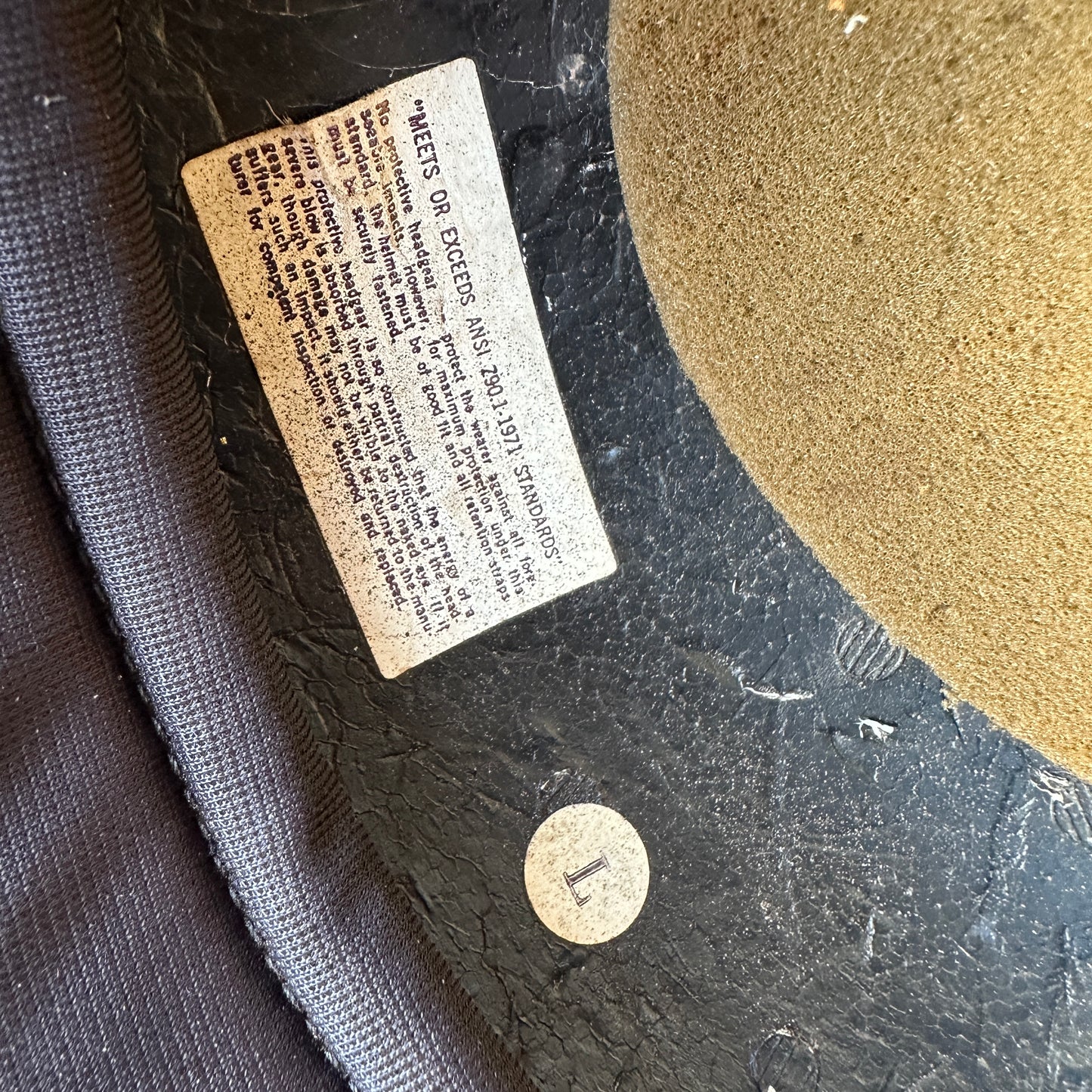 Gold metalflake 3/4 Helmet