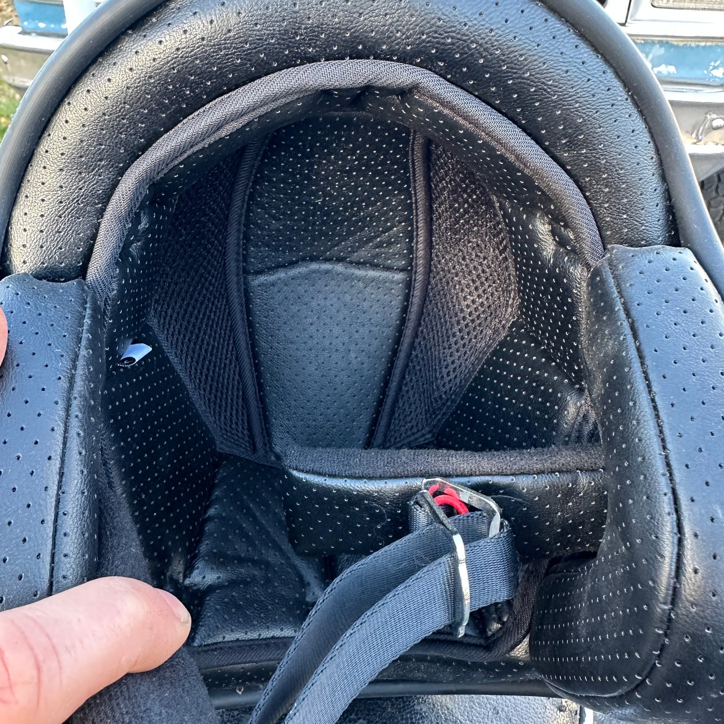 NOS Indie metalflake 3/4 Helmet silver