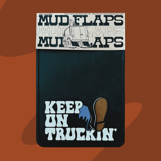 Keep On Truckin' Mud Flaps - Hevy Big Rig Beef