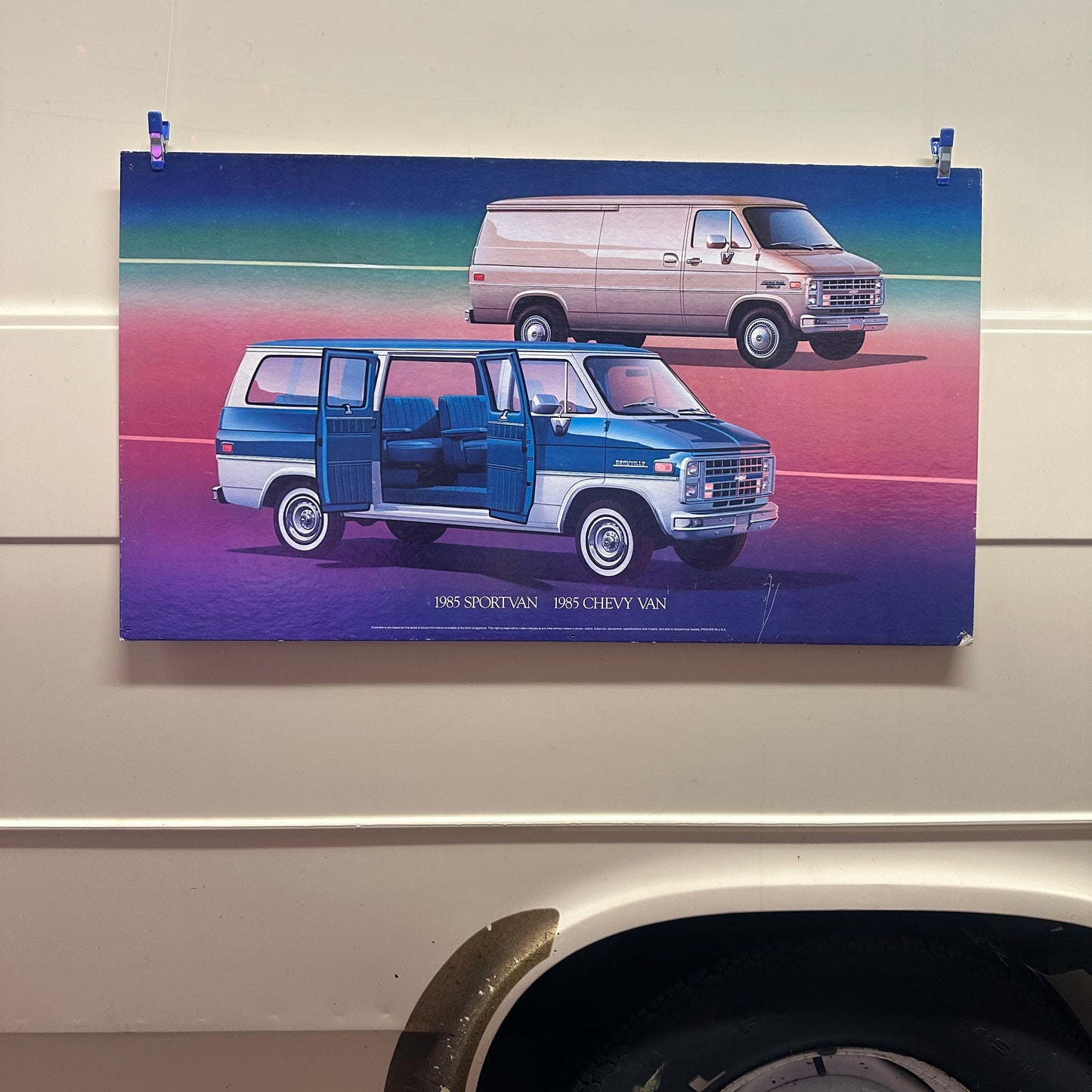 1985 Sportvan/Chevy Van - Original GM Dealership Poster