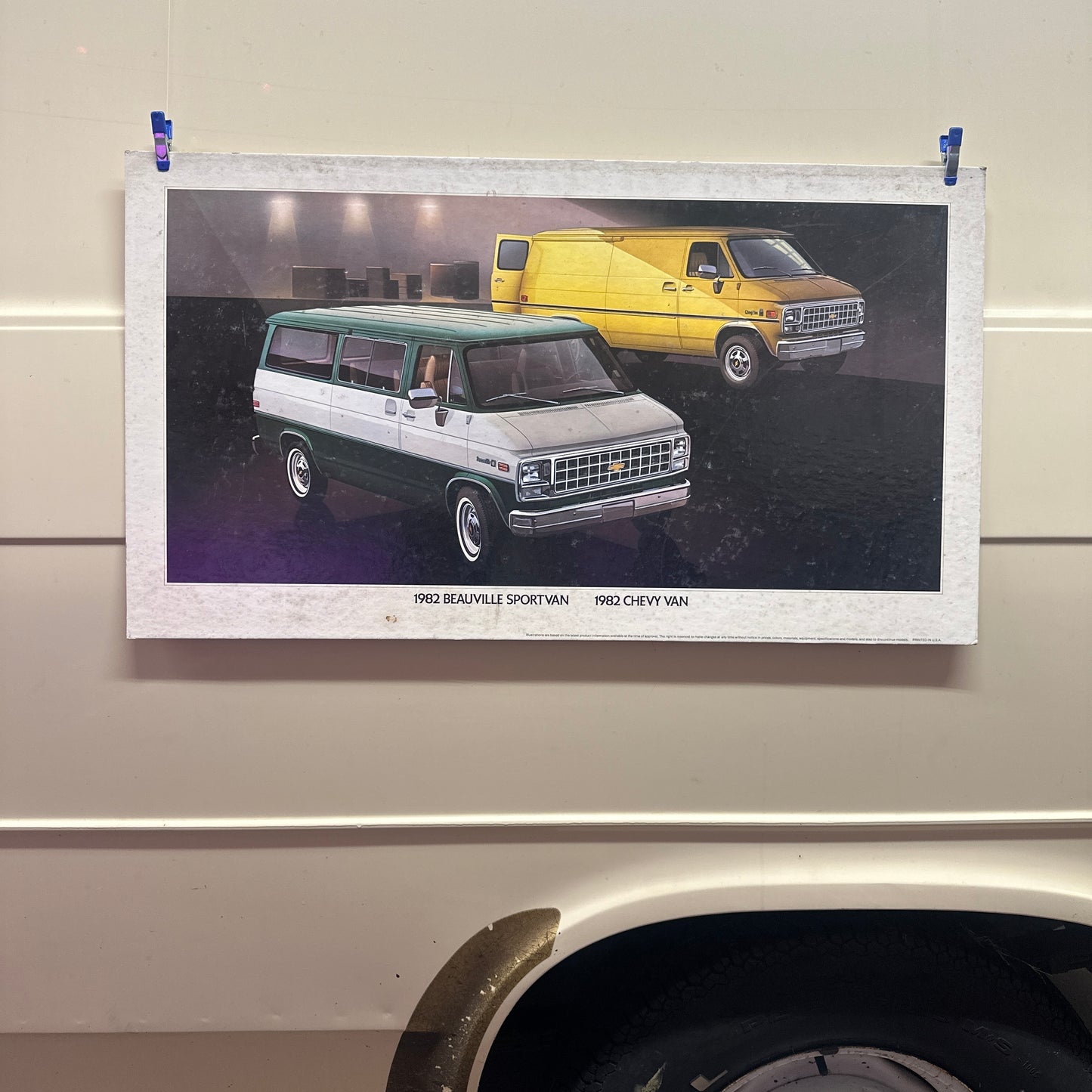 1982 Beauville Sportvan/Chevy Van - Original GM Dealership Poster