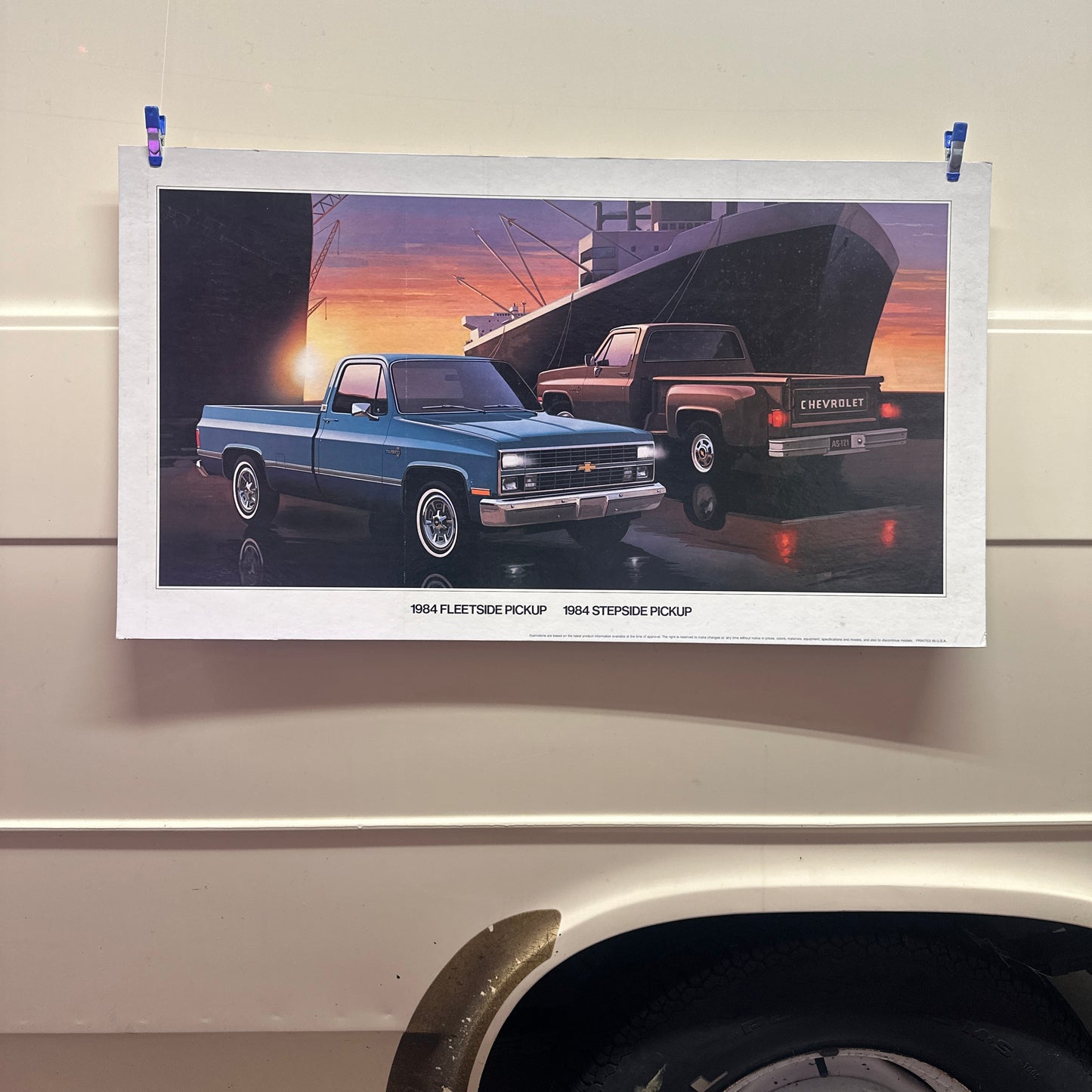 1984 Fleetside/Stepside Pickup - Original GM Dealership Poster