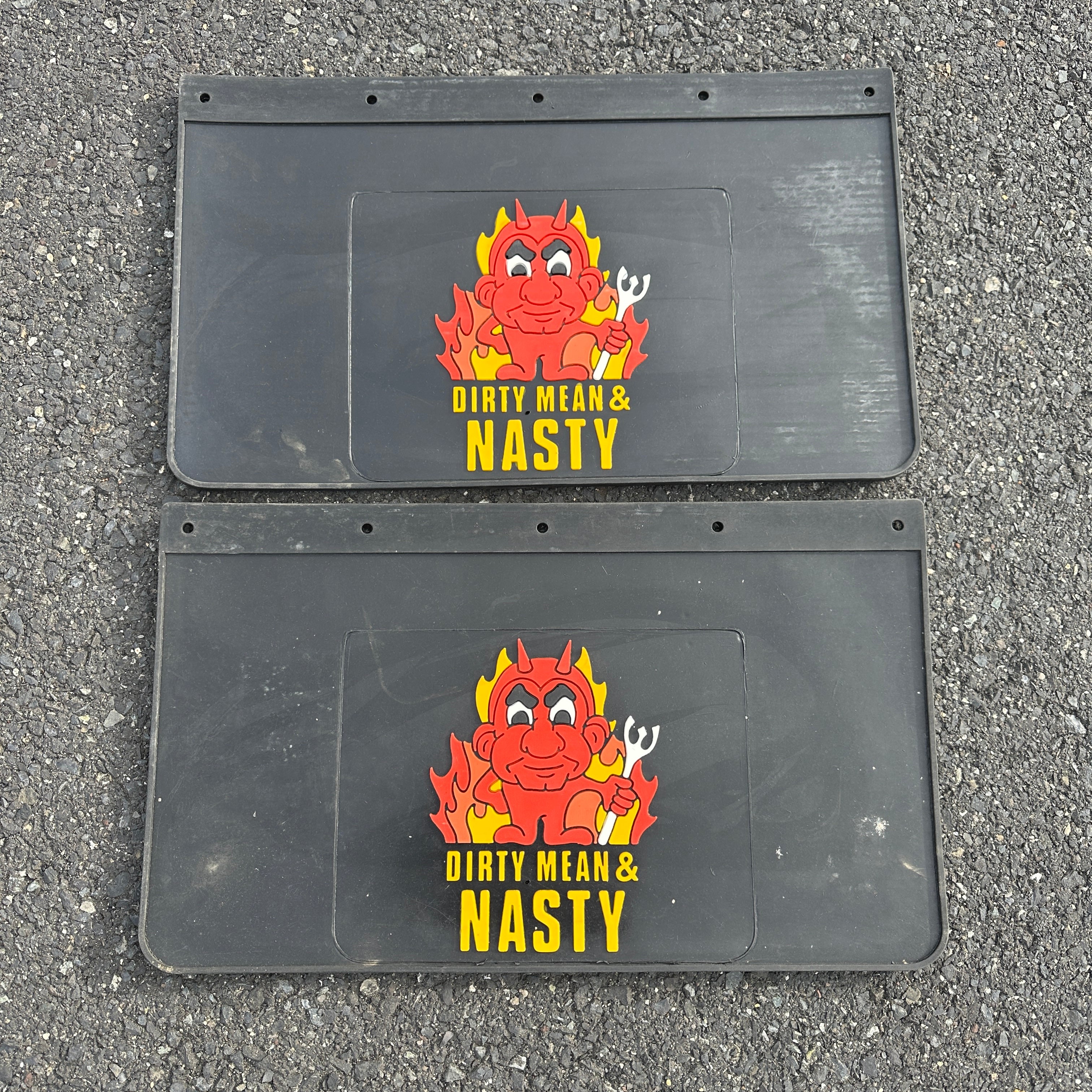 NOS Dirty Mean & Nasty Plasticolor Dually Mud Flaps – Hevy Hauling