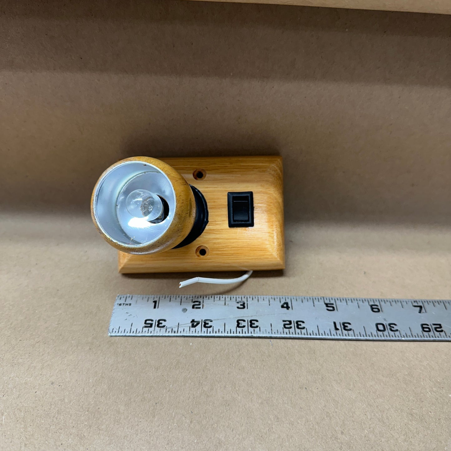 NOS Oak Swivel Interior Light