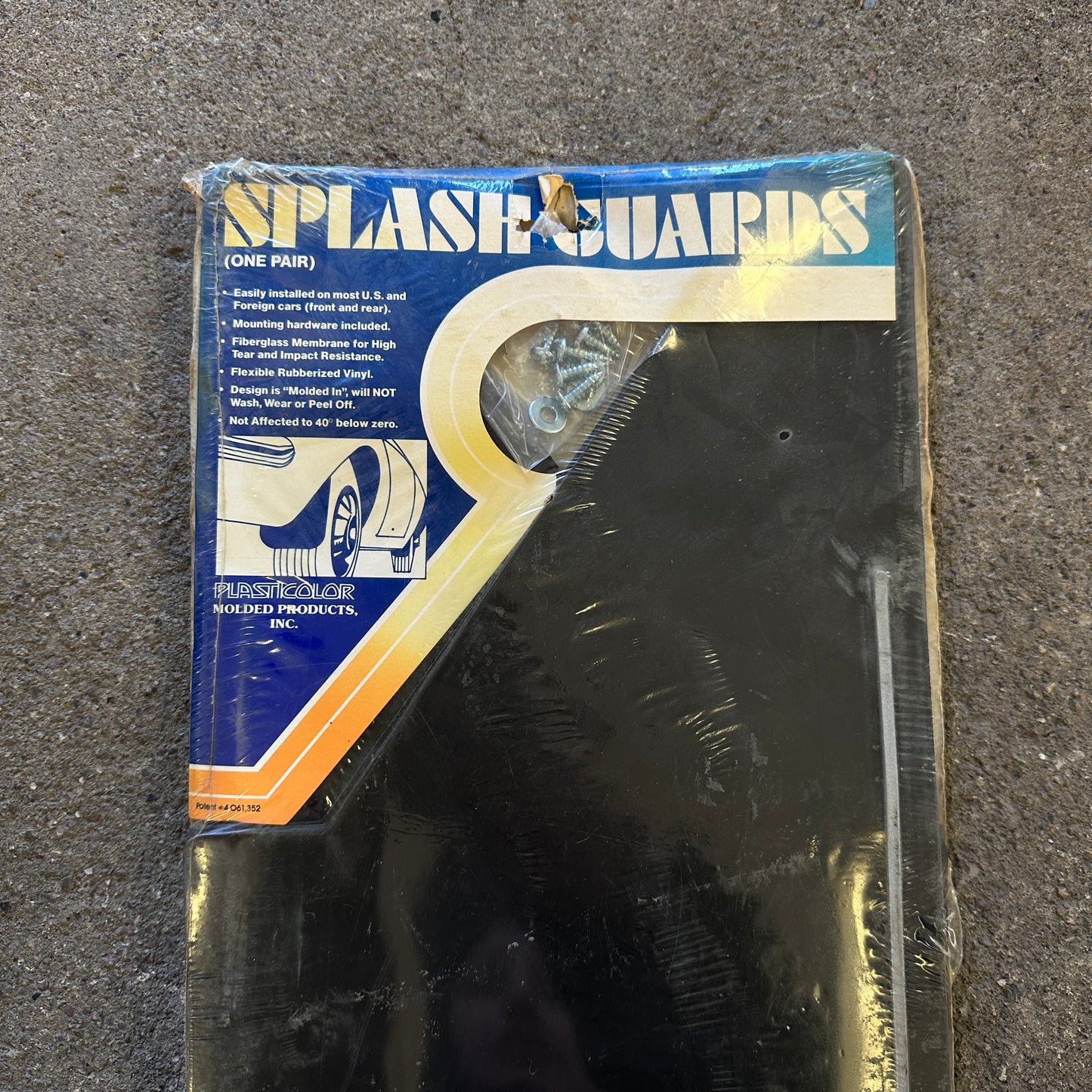 NOS Honda Mudflaps Small - Plasticolor 14x8