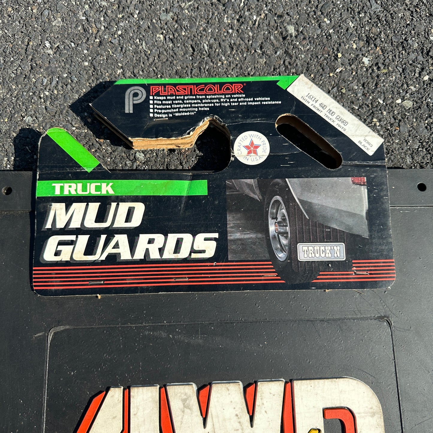 NOS 4WD Plasticolor Mud Flaps - 16x14