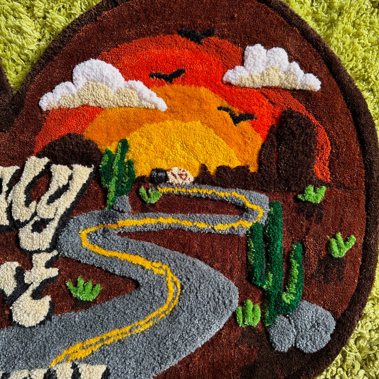 "A Trucker Hauled My Heart Away" Tufted Rug - Handmade by Hevy