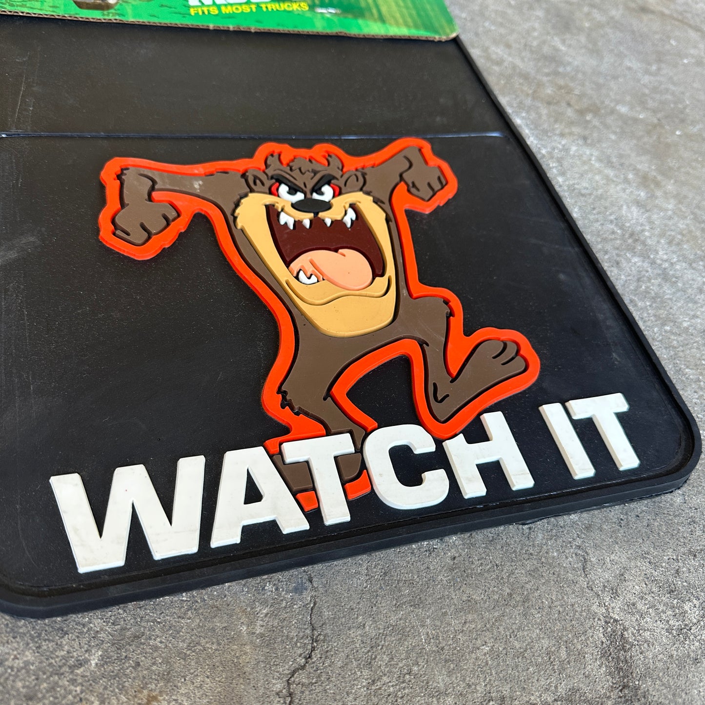 NOS Watch It Taz Mudflaps - Plasticolor 18x12