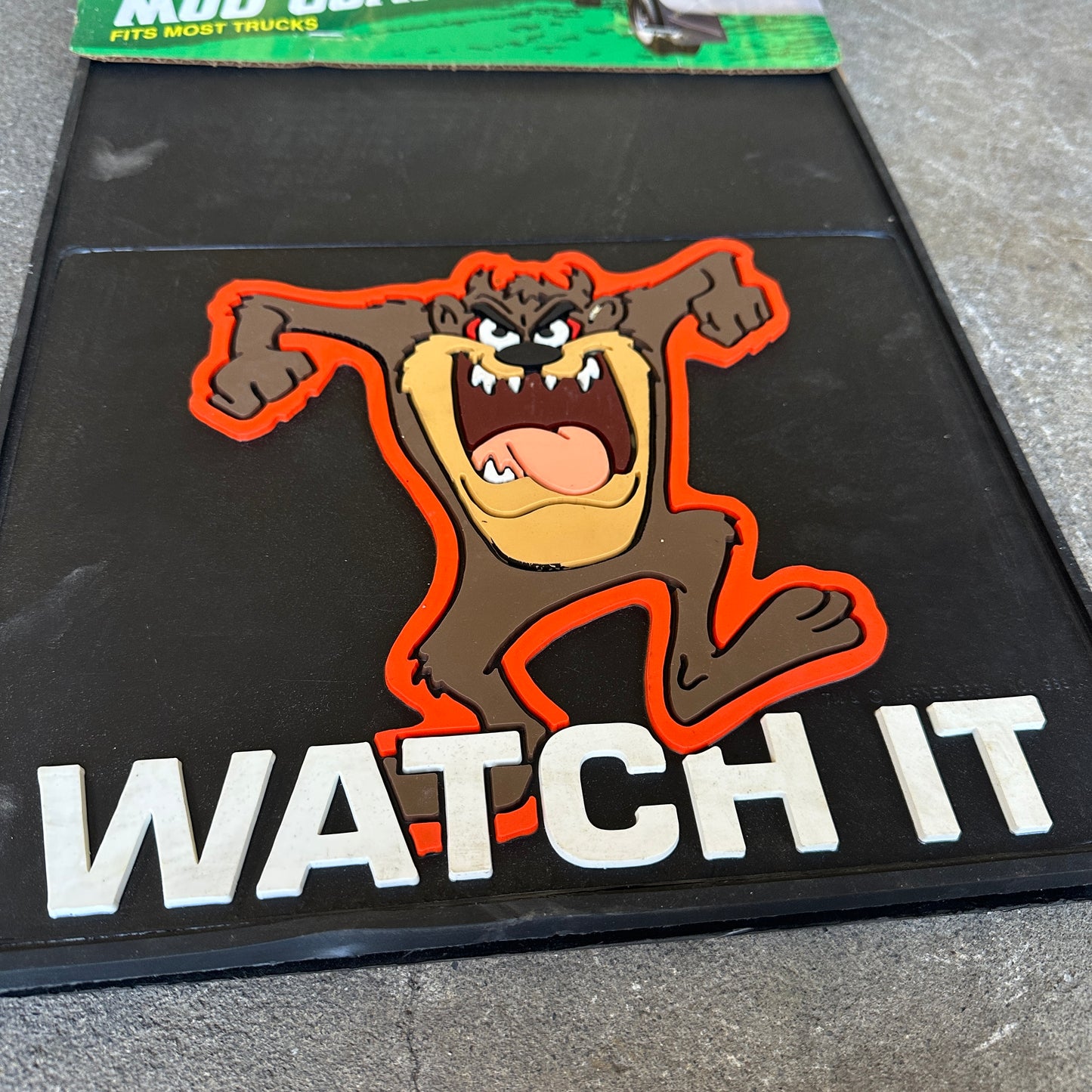 NOS Watch It Taz Mudflaps - Plasticolor 18x12