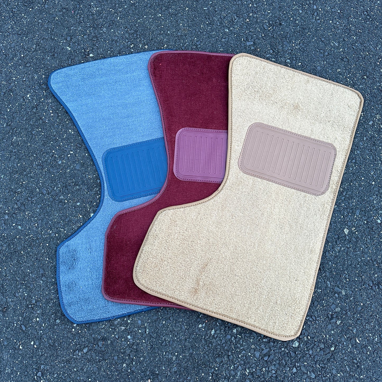 Vintage 4pc Carpet Floor Mats - 86-93 Dodge Ram Van - Multiple Colors!