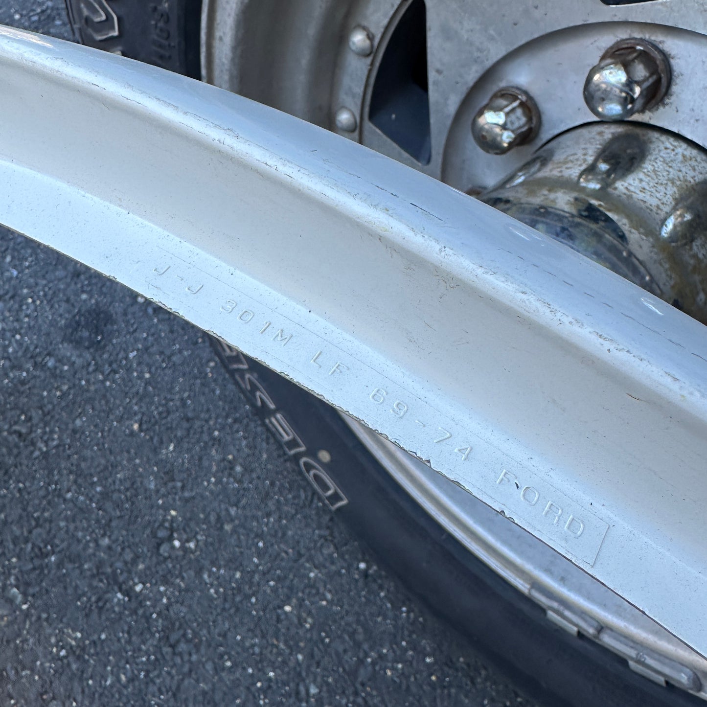 68-74 Ford Van - FRONT Mud Fiberglass Fender Flare pair