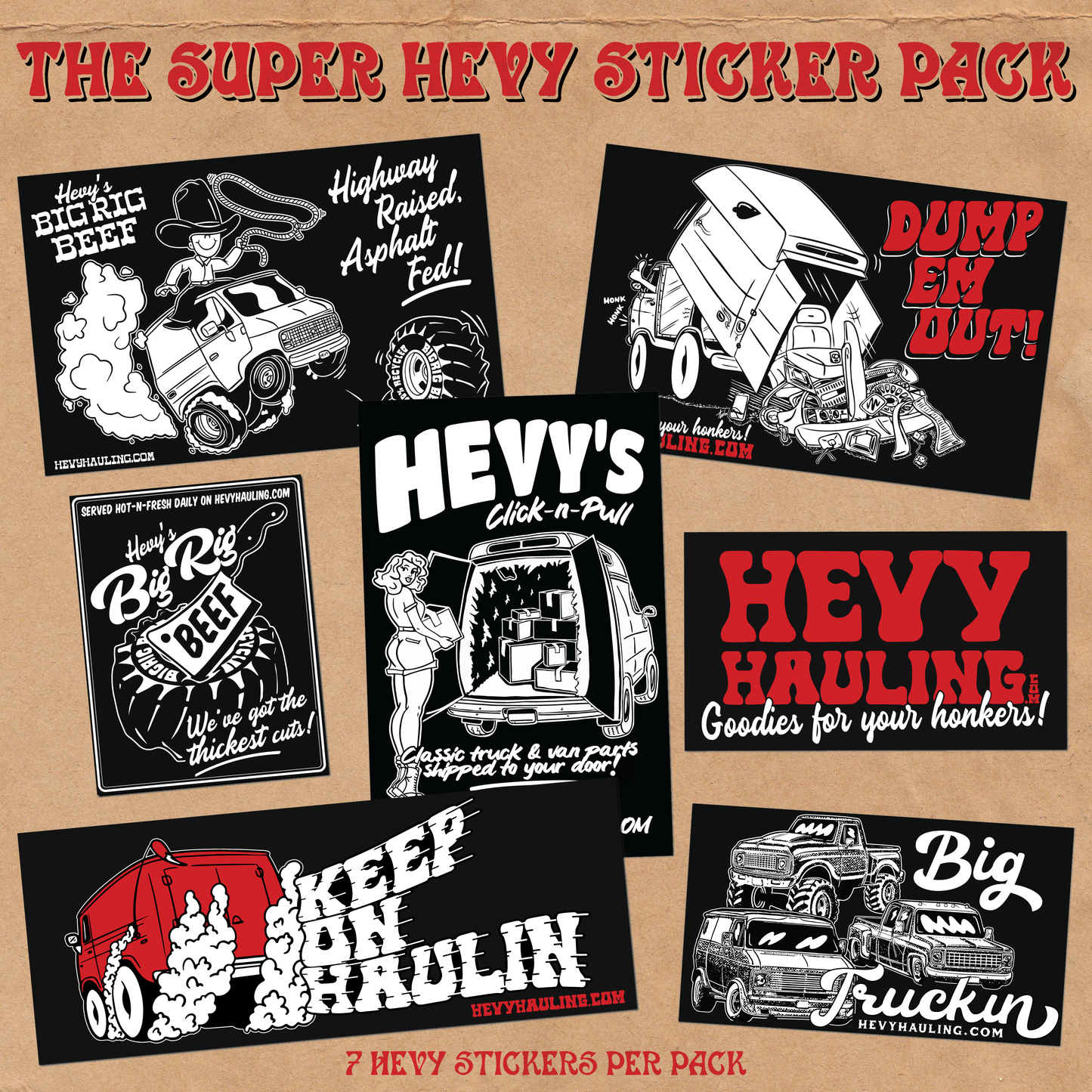 The Super Hevy Sticker Pack