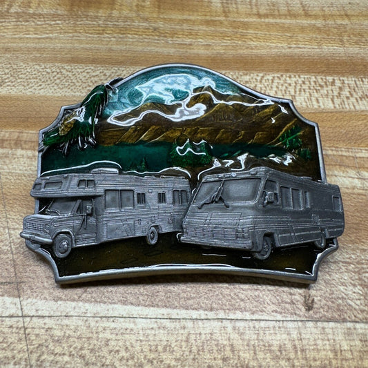 Vintage 1987 Ford Camper Van Belt Buckle