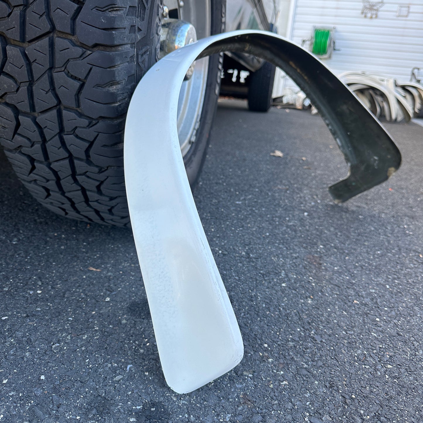 68-74 Ford Van - LEFT FRONT Mud Fiberglass Fender Flare