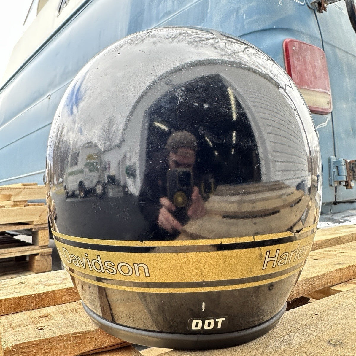 Vintage Harley Davidson 3/4 Helmet