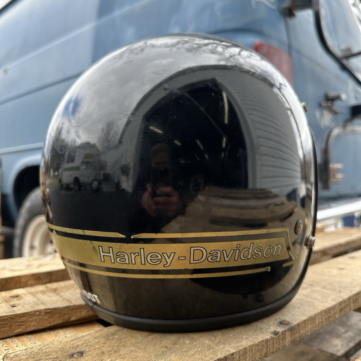 Vintage Harley Davidson 3/4 Helmet