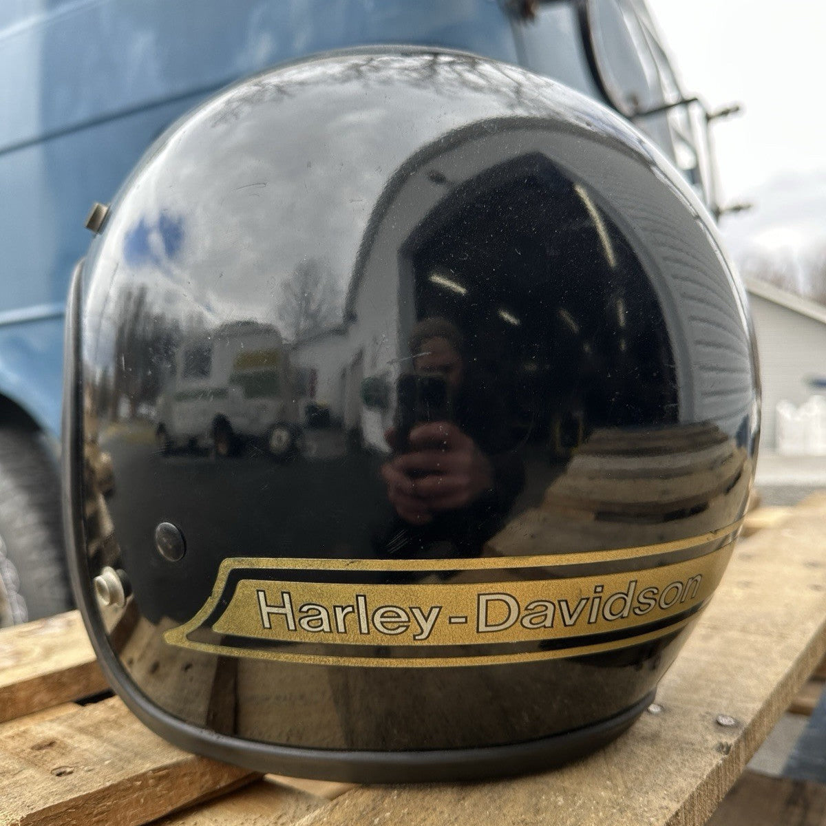 Vintage Harley Davidson 3/4 Helmet